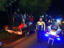 Patroli Gabungan TNI-Polri Jaga Ketertiban Malam Takbir di Ponorogo, 17 Mobil Membawa Sound Horeg Dipulangkan 
