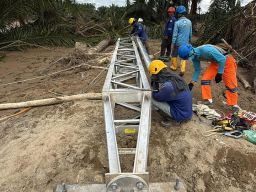 PLN Terus Kebut Siang Malam Perbaiki Jalur Listrik Langsa-Pangkalan Brandan, Penopang Pemulihan Kelistrikan Aceh