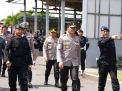 Kapolda Bali Disambut Yel-Yel Pasukan Pelopor Saat Kunjungannya Di Mako Brimob Gilimanuk