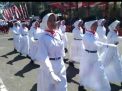 Meriahkan Peringatan Hari Kemerdekaan dan Harjakasi , Ribuan Siswa Mengikuti Gerak Jalan