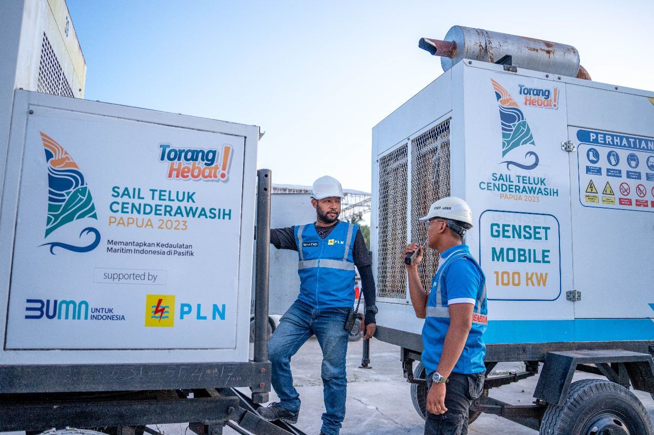 Dihadiri Presiden, PLN Sukses Layani Listrik Sail Teluk Cendrawasih 2023 di Biak, Papua Tanpa Kedip