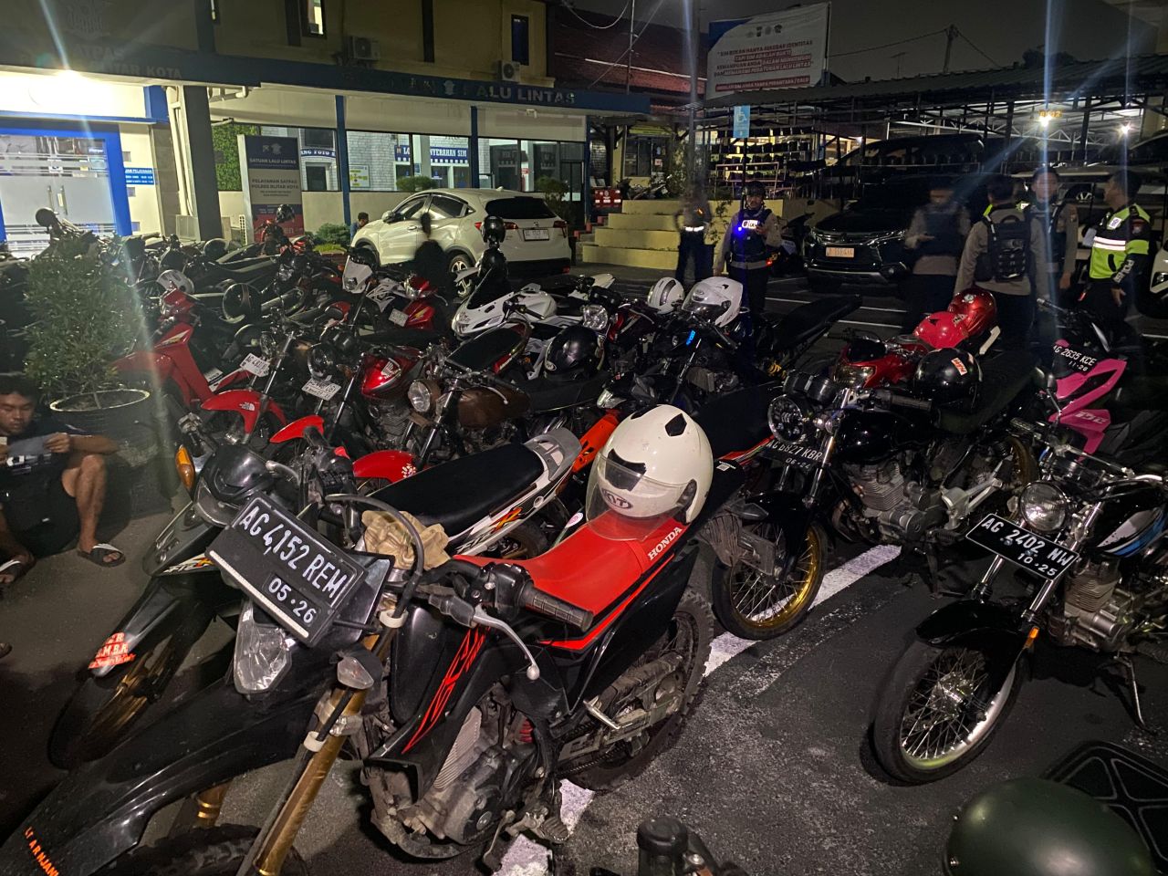 Polres Blitar Kota Jaring 44 Motor Berknalpot Tidak Sesuai Spektek