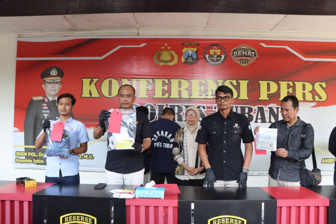 Polisi Berhasil Amankan Pria yang Viral Terekam CCTV Curi Hp di Tuban