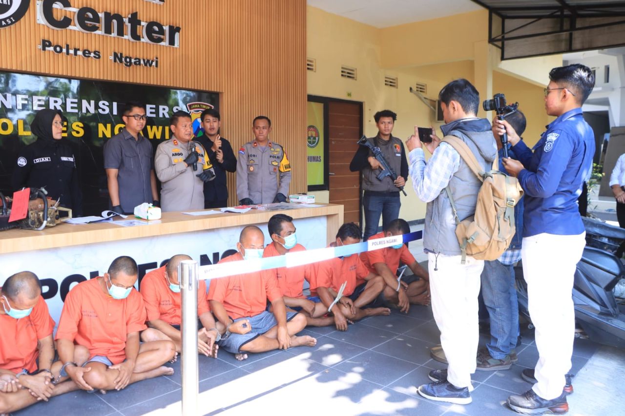 Polres Ngawi Berhasil Ungkap Kasus Tipu Gelap Cokat Roka, 3 Residivis Diamankan