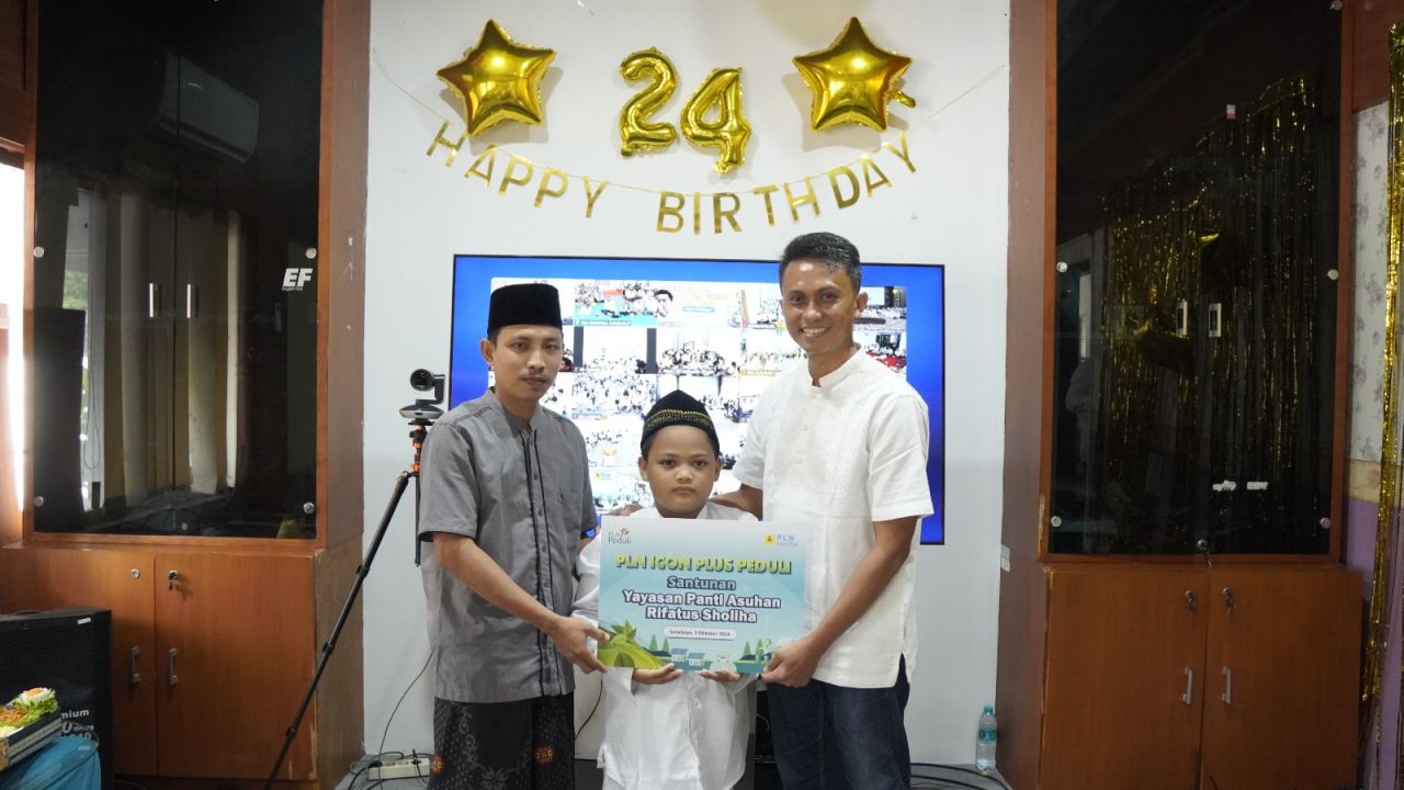 Rayakan Hari Jadi Ke-24, PLN Icon Plus Berikan Santunan Kepada Yayasan Anak Yatim Piatu