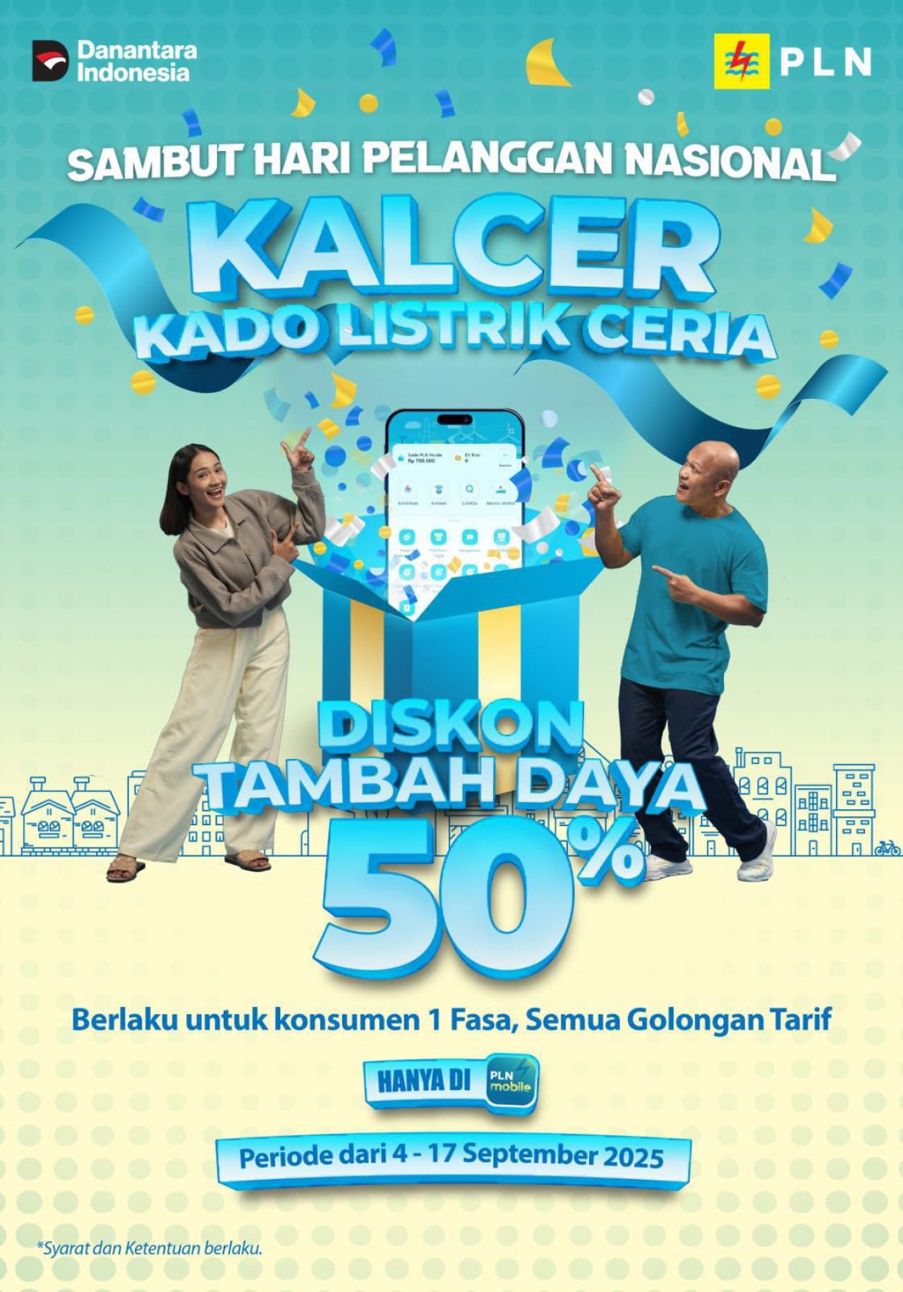 Semarak Hari Pelanggan Nasional 2025, PLN Luncurkan Promo Tambah Daya Diskon 50%