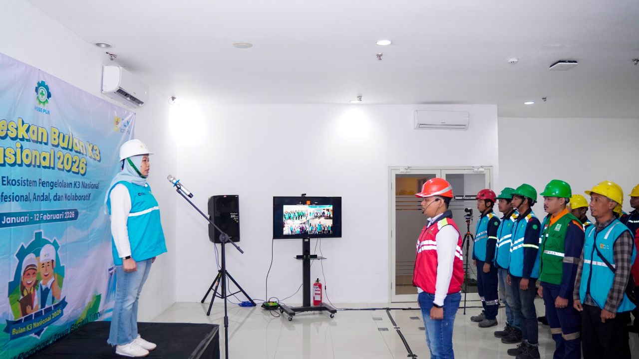PLN Icon Plus Jatim Tegaskan Komitmen Keselamatan Kerja dalam Apel Bulan K3 Nasional 2026