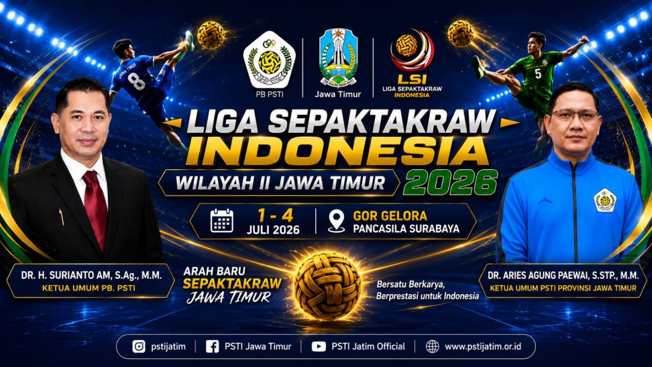 Liga Sepak Takraw Indonesia Dimulai dari Jawa Timur, Panitia Pastikan Seluruh Persiapan Rampung