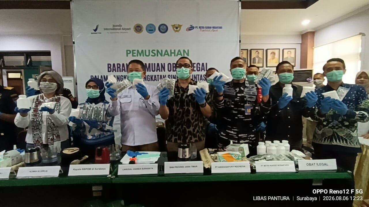 BBPOM Surabaya Musnahkan 97.676 Tablet Obat Ilegal, Selamatkan Ribuan Pelajar dari Ancaman Penyalahgunaan