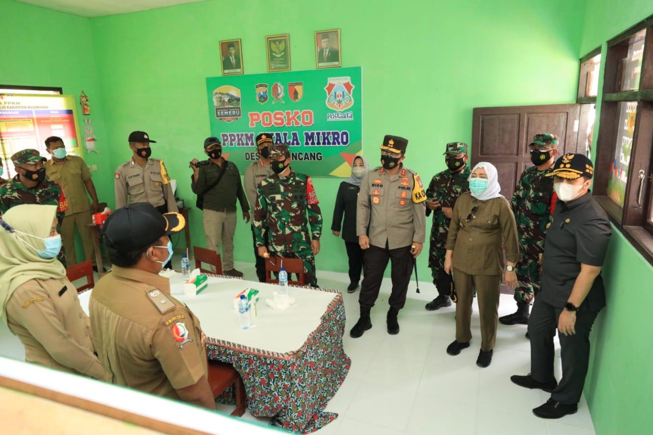 Forkopimda Jatim, Tinjau Pelaksanaan TMMD Sekaligus Cek PPKM Mikro Penanganan Covid-19