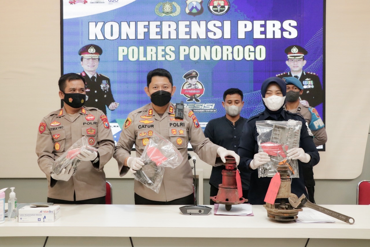 Enam Orang Tersangka Berhasil Diamankan Polres Ponorogo, Warga Tani Lega