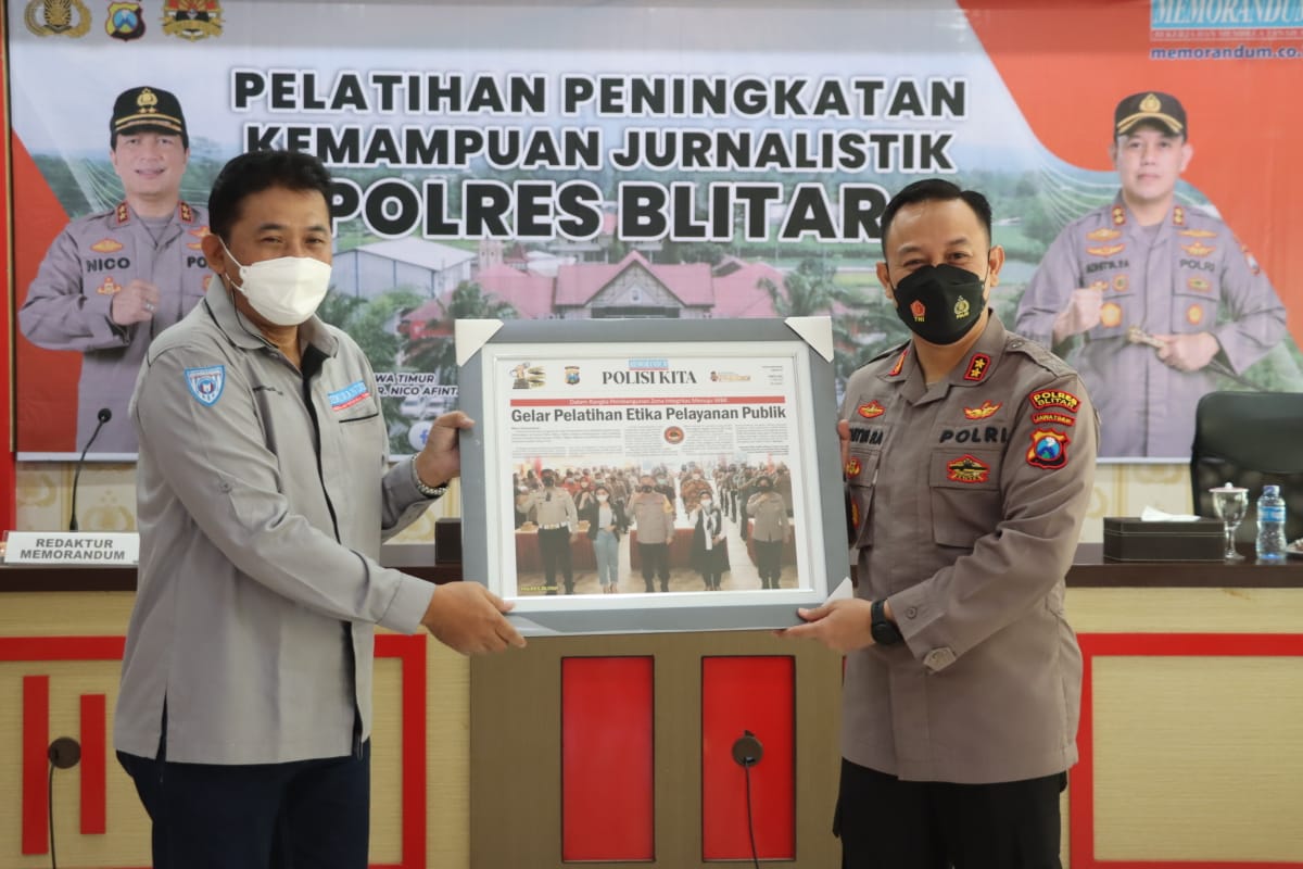 Meningkatkan Kemampuan Bidang Pemberitaan Polres Blitar Menggelar, Sinau Jurnalistik.