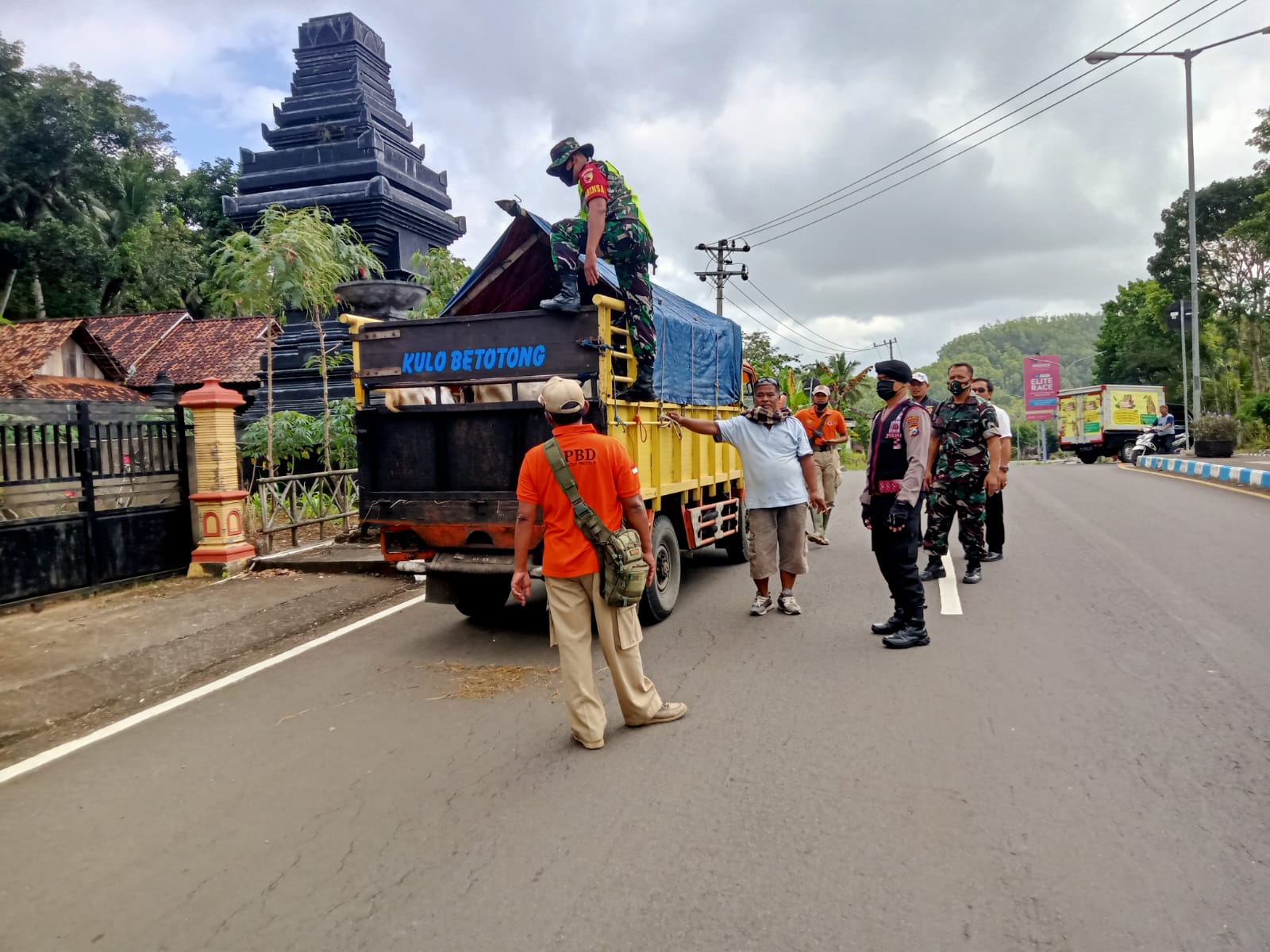 Perketat Pengawasan PMK Polres Pacitan dirikan Posko di Perbatasan Provinsi 
