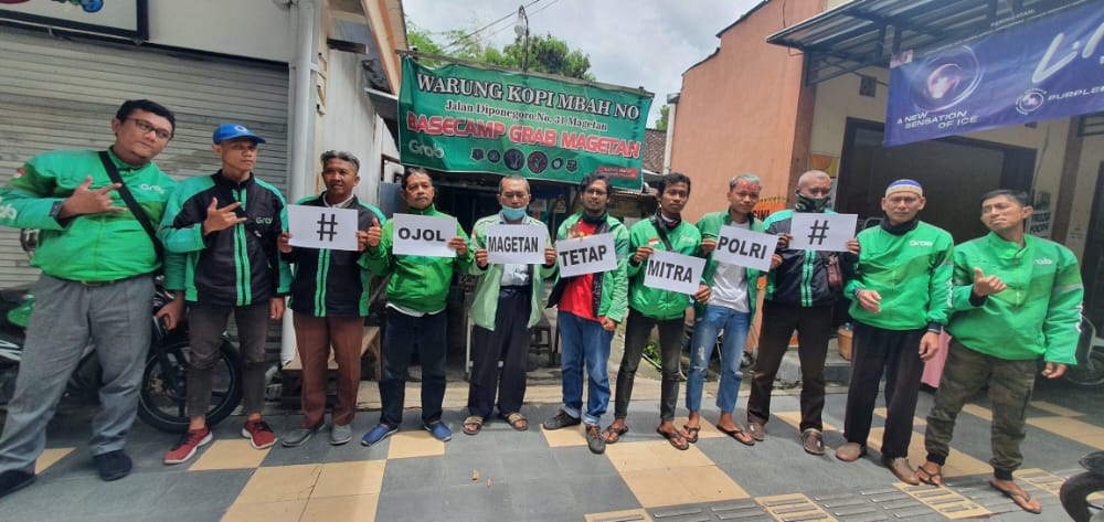 Komunitas Ojol Magetan, Deklarasi Dukung Kinerja Polri