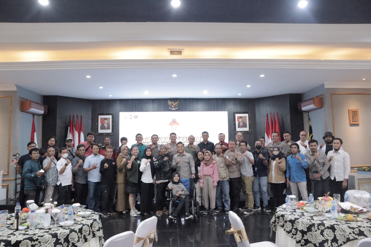 Polresta Malang Kota Gelar Tasyakuran Bersama Netizen dan Media Peringati HUT Humas Polri ke 71 