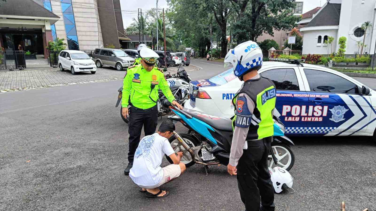 Polresta Malang Kota Wujudkan Kota Malang Zero Knalpot Brong, Tindaklanjuti Hasil Jumat Curhat